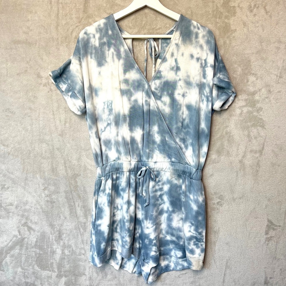 Vintage Havana Super Soft Tie Dye‎ Romper With Pockets Size Medium Summer Beachy